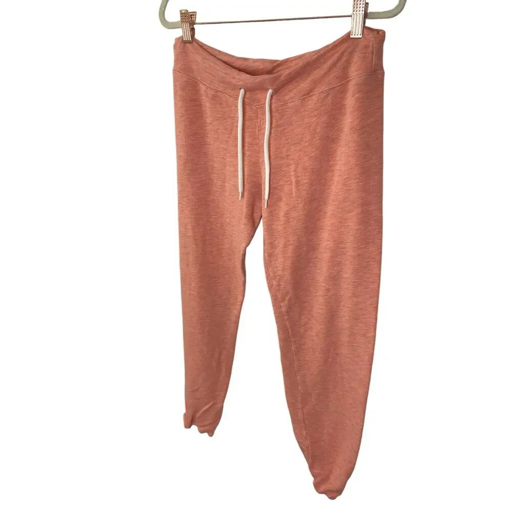 Monrow Supersoft Vintage Sweatpants Drawstring French Terry Cotton Blend M